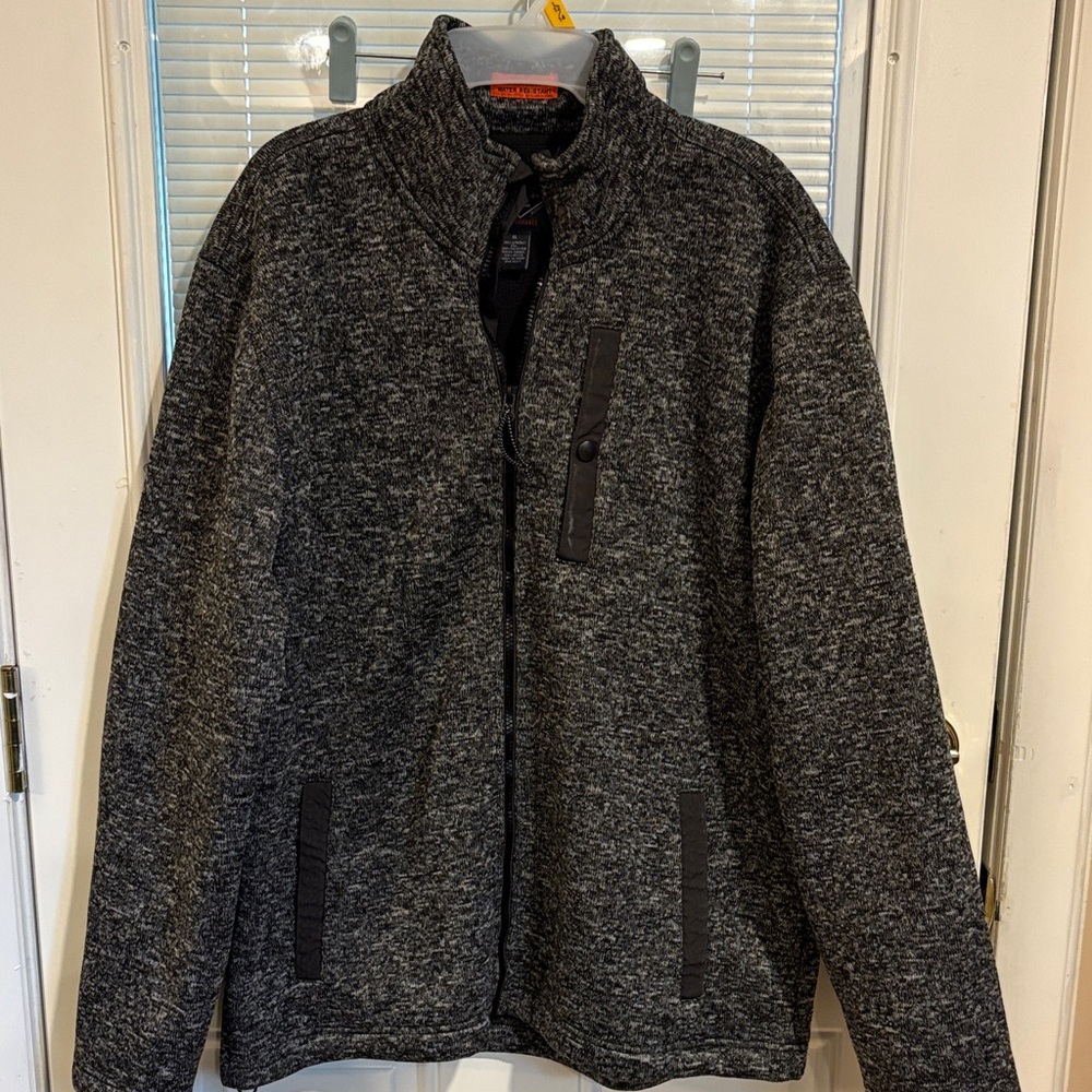 St. John's Bay Performance Jacket in Black and Gray size XL